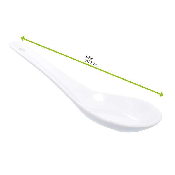 PacknWood 210MBPTULE, 0.2 Oz Chin Mini Porcelain Spoon, 36/PK
