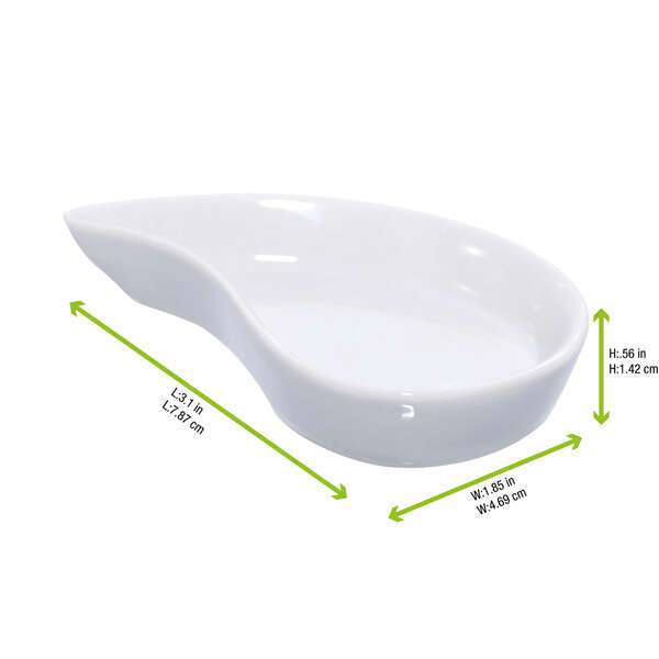 PacknWood 210MBPYIN, 0.5 Oz Yin Mini Porcelain Dish, 24/PK