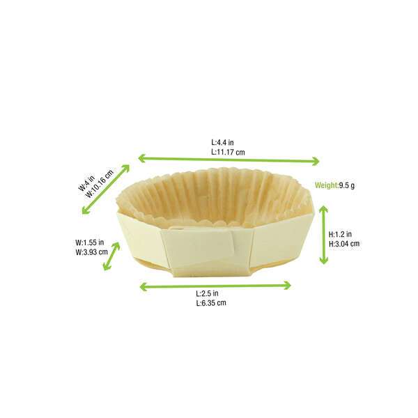 PacknWood 210NBAKERD10, 6 Oz Round Baking Mold with Liner, 200/CS