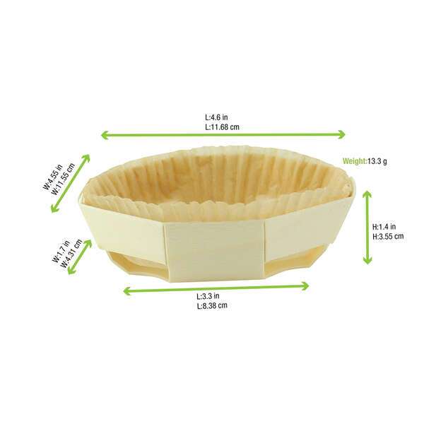 PacknWood 210NBAKERD12, 11.5 Oz Round Baking Mold with Liner, 100/PK