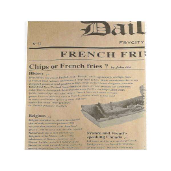 PacknWood 210PABK38L, 15-inch Greaseproof Kraft Paper with Newsprint Design, 500/CS