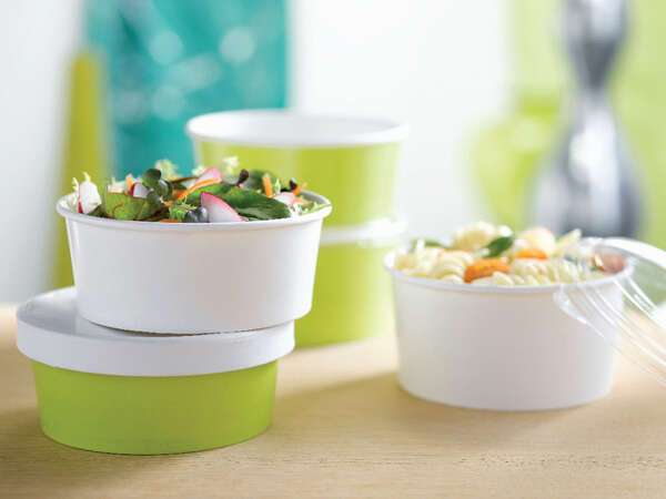 PacknWood 210PC580B, 20-oz Round Buckaty To Go Paper Container, White, 360/CS. Lids are sold separately