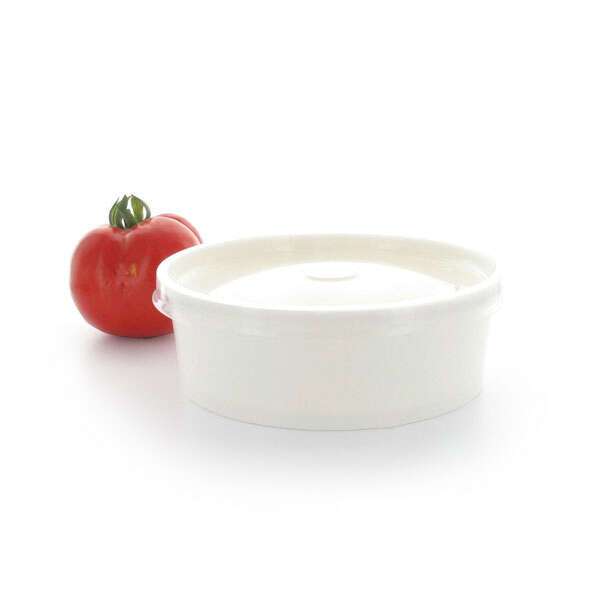 PacknWood 210PC580B, 20-oz Round Buckaty To Go Paper Container, White, 360/CS. Lids are sold separately