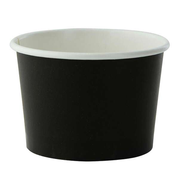 PacknWood 210POC121N, 4.2 Oz Black Paper Cup, 1000/CS