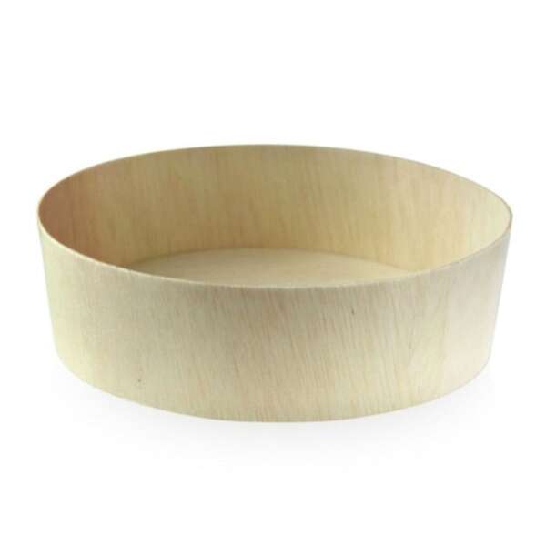 PacknWood 210SAMBOL155, 24 Oz Round Wooden Bowl, 100/PK