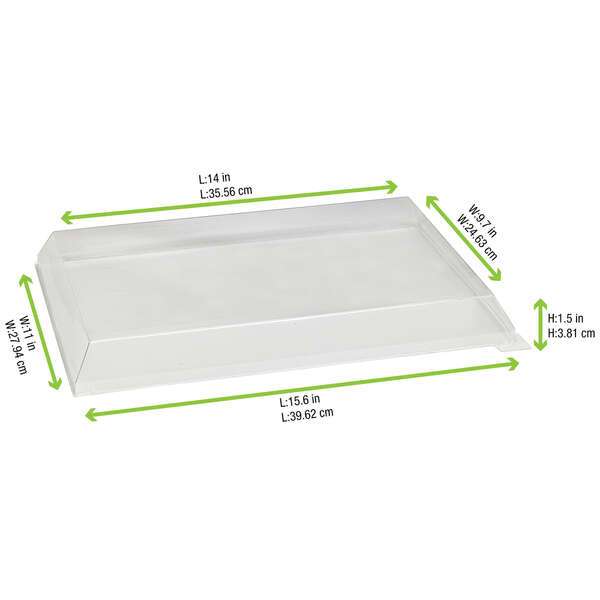 PacknWood 210SAMLT274, 15-inch Clear PET Lid for 210SAMBQ274, 50/PK