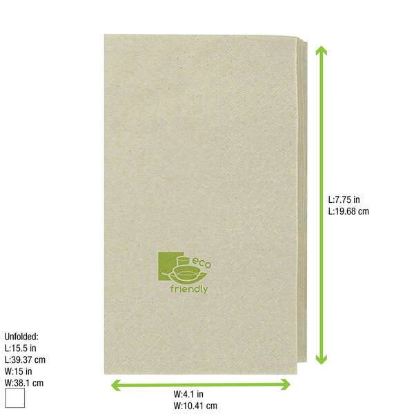 PacknWood 210SEC41412P, 15x15-inch Kraft Tissue Napkin, 2400/CS