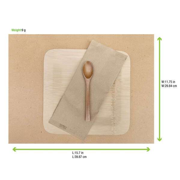 PacknWood 210SET3040B, 15.8x11.8-inch Beige Paper Placemat, 1000/CS