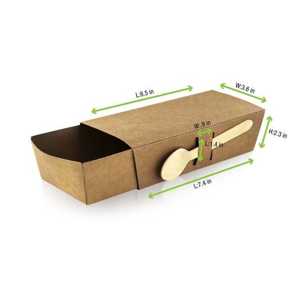 PacknWood 210SNAKLID, 8.5-inch Sleeve for Kraft Snack Tray 210SNAK, 500/CS (Discontinued)