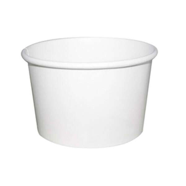 PacknWood 210SOUP8, 8 Oz White Soup Cup (Lid optional), 500/CS