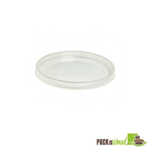 PacknWood 210SOUPLPP116, 4.49-inch Dia Clear Flat PP Lid for 12/16/20/24-Oz Deli News Containers, 500/CS (Discontinued)
