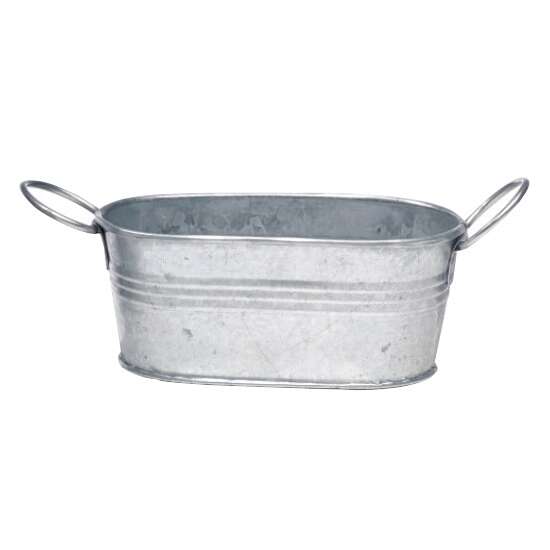 PacknWood 210SXM04-X, 7.5 Oz. Reusable Metal Mini Tub Bucket, 4.6x2.7x1.9-inch, 6/CS