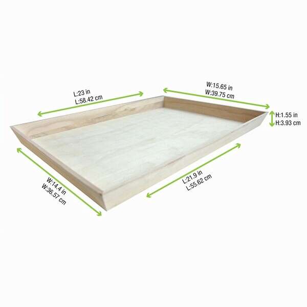 PacknWood 210WOODTRAY54, 22.7-inch Heavy Duty Wooden Tray, 10/PK