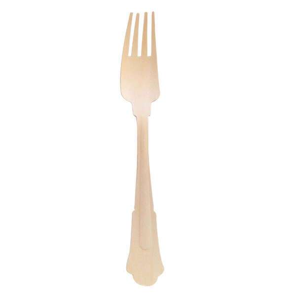 PacknWood 210WREN1, 6.5-Inch Elegant Wooden Fork, Beige, 500/CS