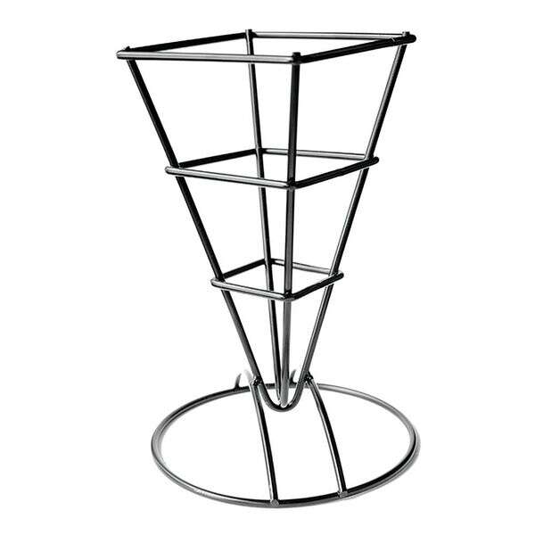 PacknWood 294CONE6C, 7-inch Black Metal Cone Holder, 6/PK