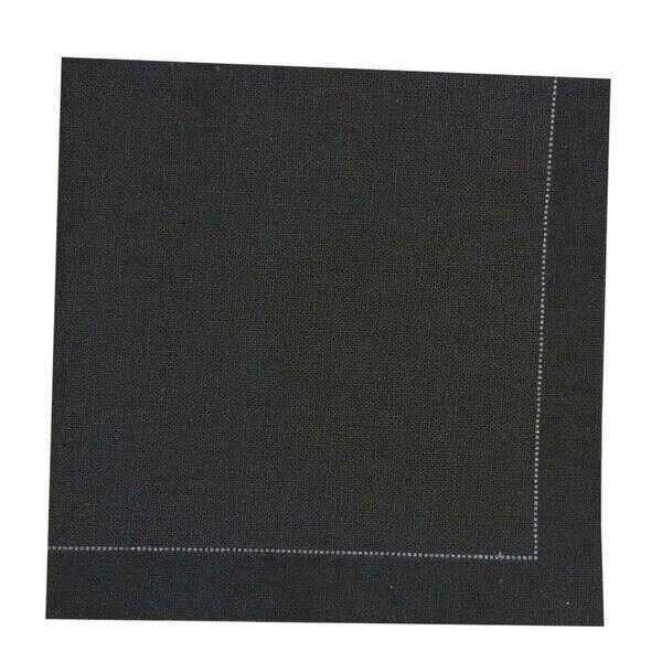 PacknWood 8NPSVCR20BK, 8x8-inch Luxury Black Night Cotton Cocktail Napkin, 200/CS