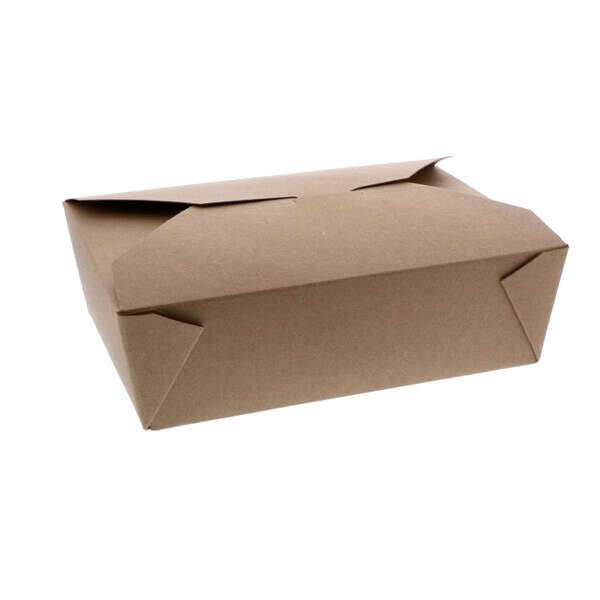 Pactiv SMB03KEC, 8.5x6.25x2.5-Inch Kraft #3 Folded Paper Container, 130/CS (Discontinued)