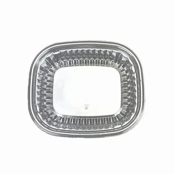 CLOSEOUT - Pactive YP95105, 6.5x5.5x1.19-Inch Clear Plastic Dome Lid for ClearView Platter, 500/CS
