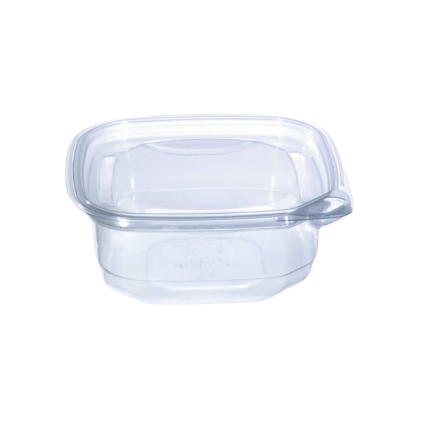 Placon EV1-12, 12 Oz Evolutions Tamper-Resistant Clear Square Deli PET Base, 400/CS. Lids Sold Separately.
