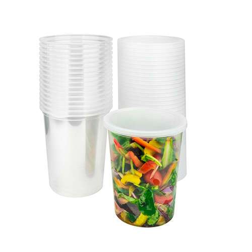 Placon LRPL, Deli Clear PP Lid For RD8C, RD12C, RD16C, RD24C, RD32C Containers, 500/CS