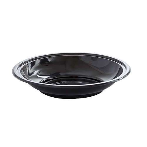 Polar Pak Packaging Polar Pak 82638, 28 Oz Black OPS Plastic Salad Bowl Base Container, 250/CS