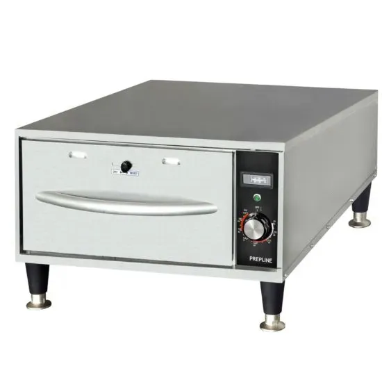 Prepline DW1N, Single Narrow Freestanding Stainless Steel Drawer Warmer, 450W, 120V