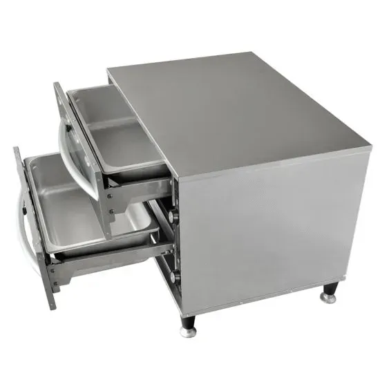 Prepline DW2, Double Freestanding Stainless Steel Drawer Warmer, 900W, 120V