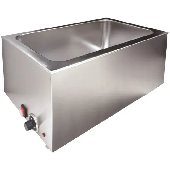 Prepline PFW500, Full-Size Electric Countertop Bain Marie Food Warmer - 110V, 1200W