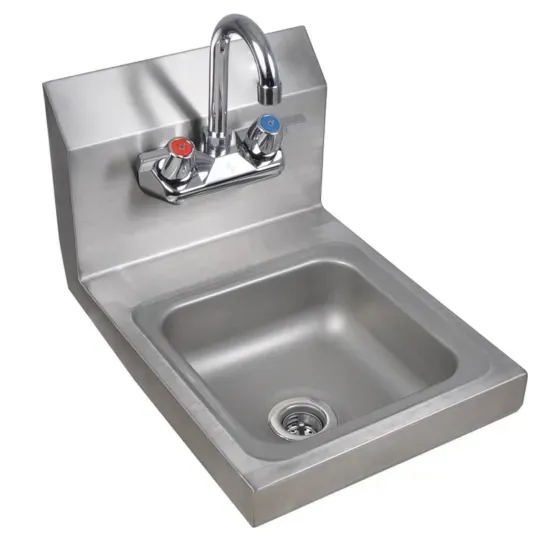 Prepline PHS12, 12x16-Inch Hand Sink Wall Mount with Faucet, NSF