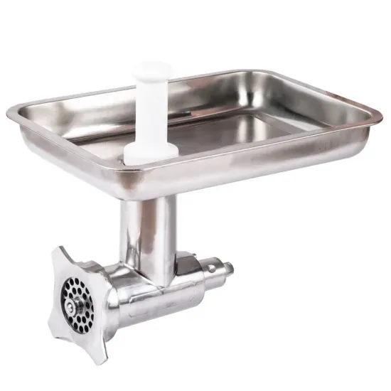 Prepline PMGA12, Stainless Steel #12 HUB Head Mincer Meat Grinder Attachment