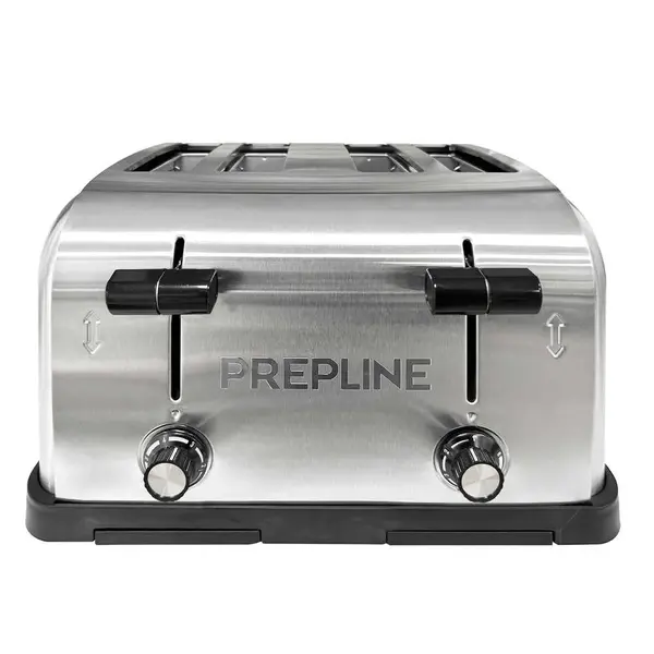 Prepline PT-4S, 4 Slice Commercial Toaster - 1.5-Inch Slots, 120V