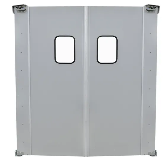 Prepline PTD7284, 72x84-Inch Double Aluminum Swinging Service Traffic Door with 9x14-Inch Window