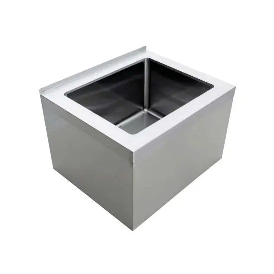 Prepline XFMS-253316, 33-Inch Stainless Steel Floor Mop Sink - 28x20x12-Inch Bowl