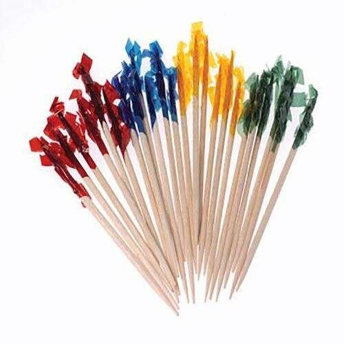 Royal Paper R811W-X, 2.5-Inch Frilled Picks, 1000-Piece Pack (Discontinued)