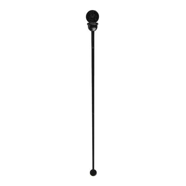 Royal Paper STRNPLUG-BK, 7.5-Inch Black Beverage Stirrer and Plug, 200/PK