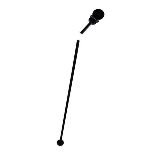 Royal Paper STRNPLUG-BK, 7.5-Inch Black Beverage Stirrer and Plug, 200/PK