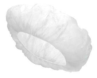 SafeGuard BCAP, 21-Inch White Polypropylene Bouffant Cap, One Size Fits All, 100/CS