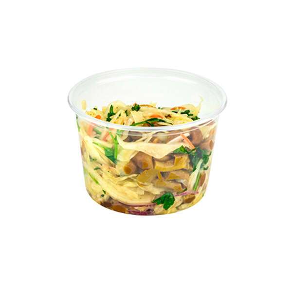 SafePro 16R, 16 Oz Clear Deli Containers, 500/CS. Lids Sold Separately.