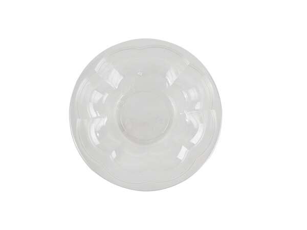 SafePro 18SW150, 18 Oz Clear PET Swirl Bowl with Lid Combo, 150/CS