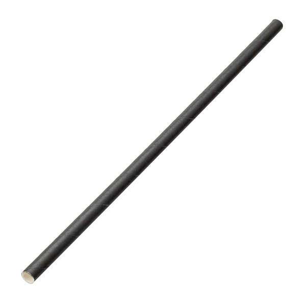 SafePro 325255, 7.75-Inch Black Jumbo Wrapped Paper Straw, 5000/CS