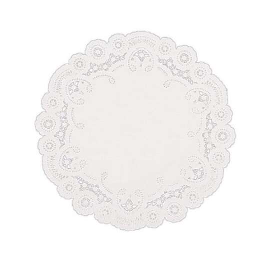 SafePro 4LD 4-Inch White Round Lace Paper Doilies, 1000/CS