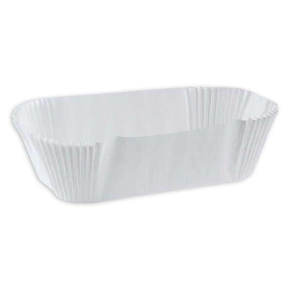 SafePro 6OB 7x3x2-Inch White Oblong Paper Baking Cups, 500/CS