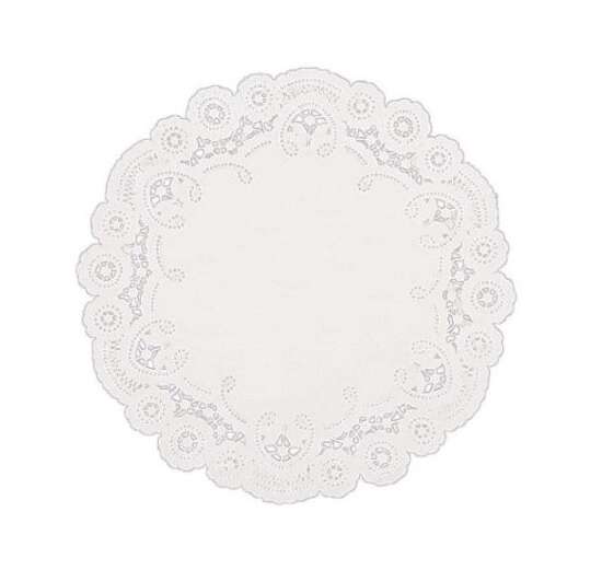 SafePro 8LD 8-Inch White Round Lace Paper Doilies, 1000/CS