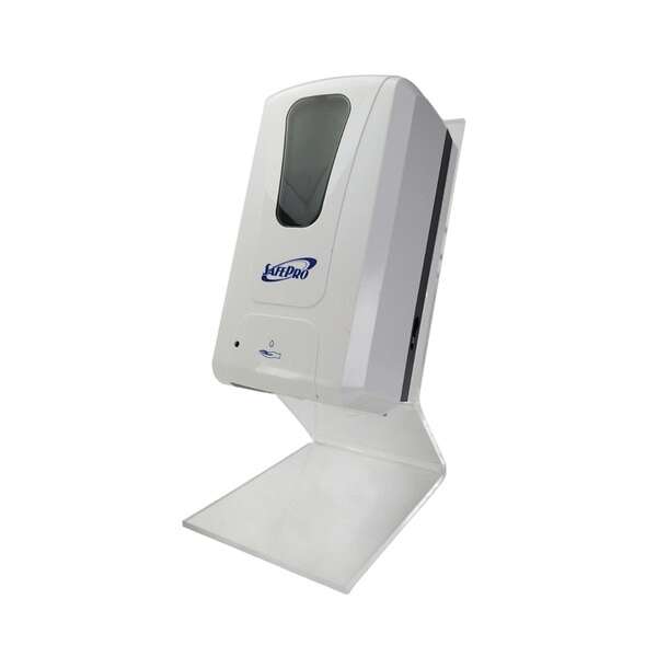 SET: SafePro Wall Mount Automatic 1200 ML Dispenser And Countertop Dispenser Stand