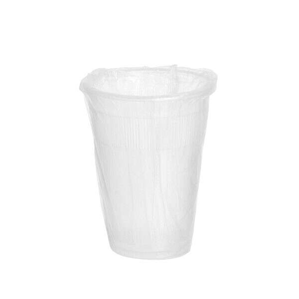 SafePro AP0900W 9 oz Plastic Individually Wrapped Translucent Lodging Cup, 1000/CS
