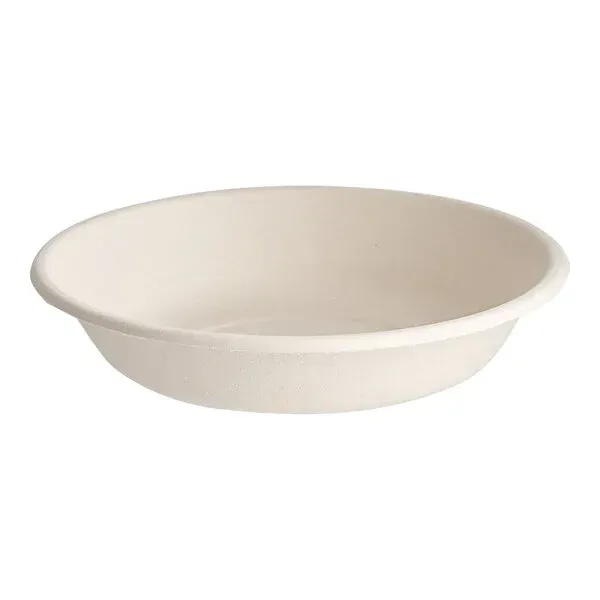 SafePro BB24PF, 24 Oz PFAS-Free Bagasse Compostable Bowl, 300/CS