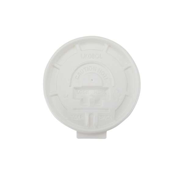 SafePro DBTL8, White Fold-Back Flat Lids for 8 Oz Paper Cups, 1000/CS (Discontinued)