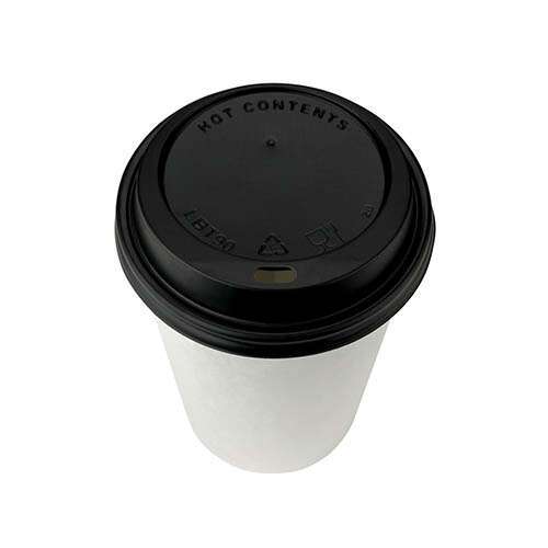 SafePro DDL10B Black Dome Lid for 10/12/16/24 Oz Cups, 1000/CS