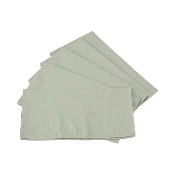 SafePro DNAP-SAGE, 1/8 Fold 15x17-Inch 2-Ply Sage Paper Dinner Napkins, 1000/CS