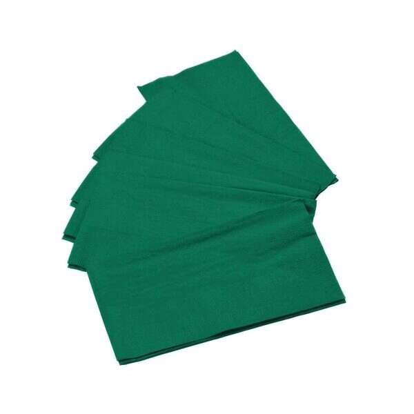 SafePro CLOSEOUT - SafePro DNAPDG, 12x17-Inch 3-Ply Hunter Green Paper Dinner Napkins, 1000/CS